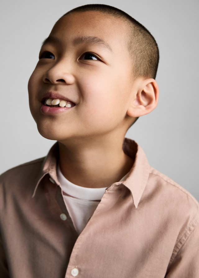 Mango Hemd Aus Baumwolle Mit Leinen