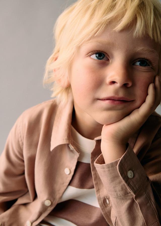 Mango Hemd Aus Baumwolle Mit Leinen