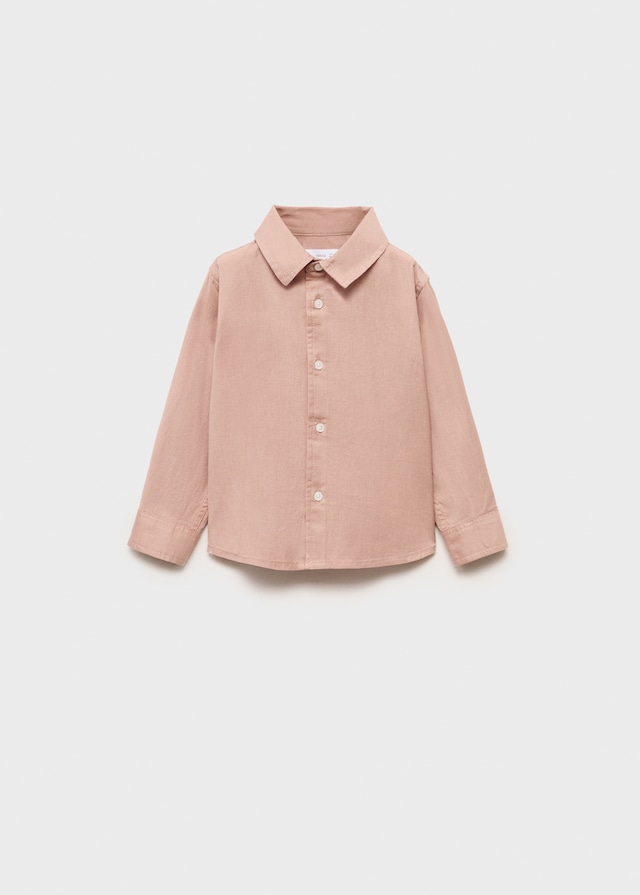 Mango Hemd Aus Baumwolle Mit Leinen