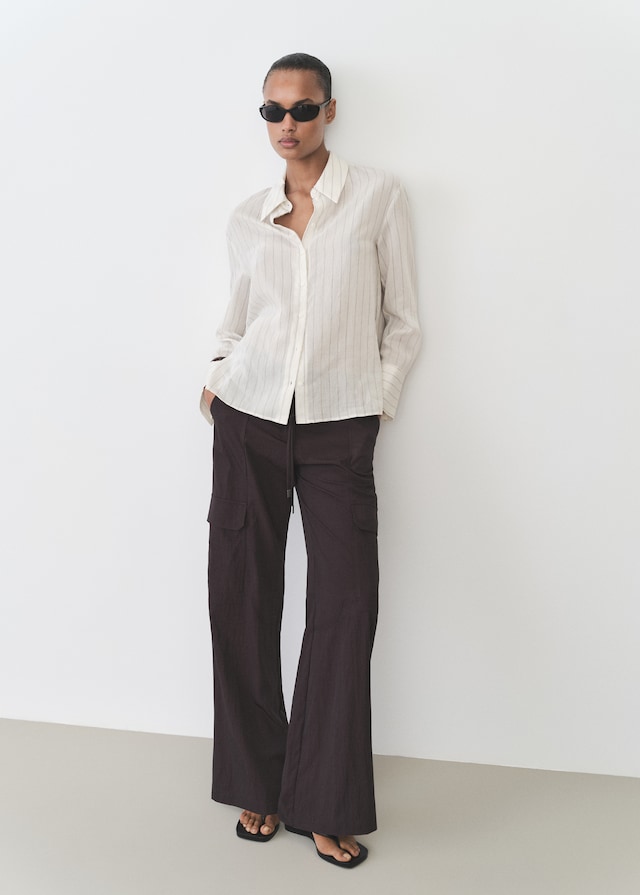 Mango Hemd Mit Streifenprint