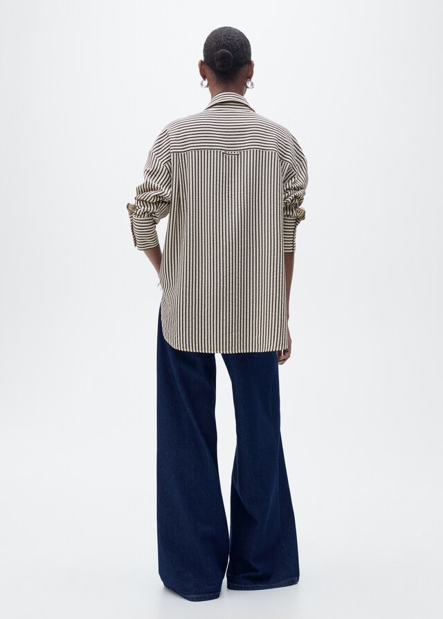 Mango Hemd Mit Streifenstruktur