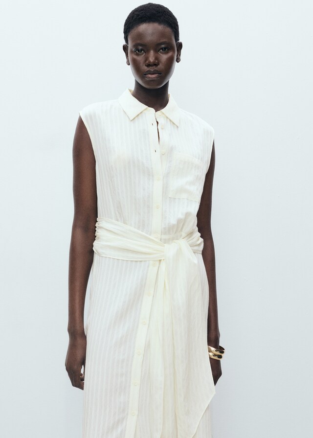 Mango Hemdkleid mit Taillenband