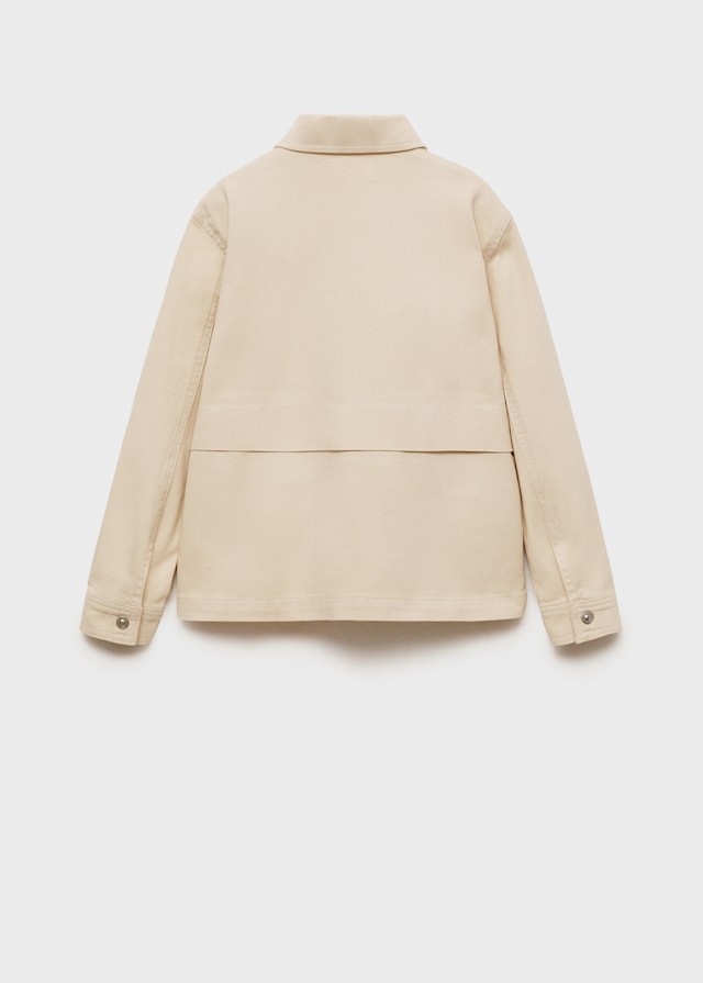 Mango Jacke Aus Serge-Baumwolle Mit Taschen