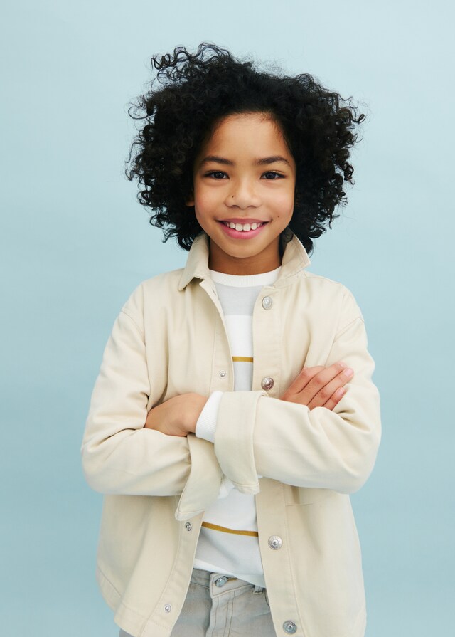 Mango Jacke aus Serge-Baumwolle mit Taschen