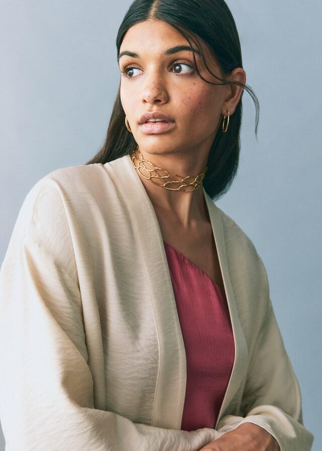 Mango Jacke Im Kimono-Stil