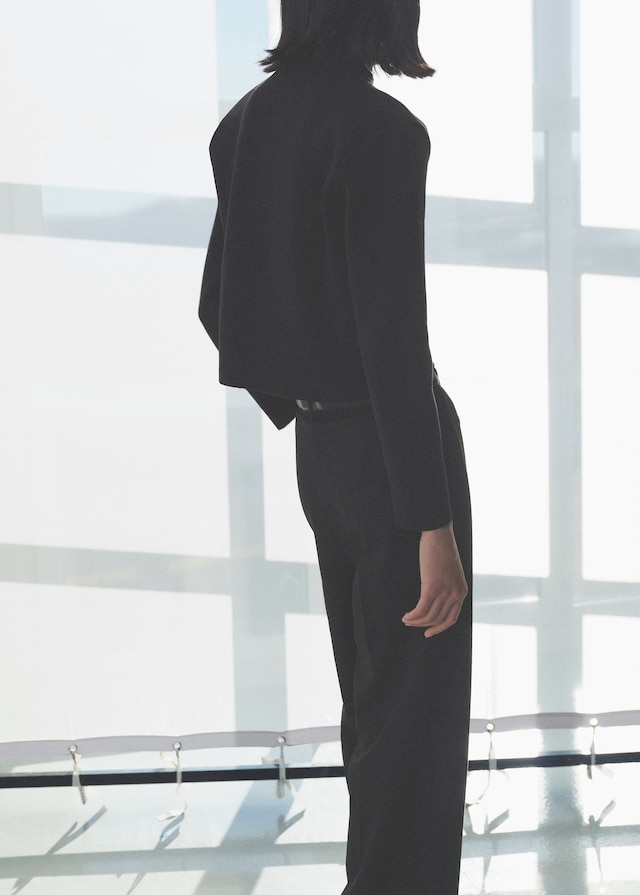 Mango Jacke Mit Stehkragen Und Schmuckknöpfen