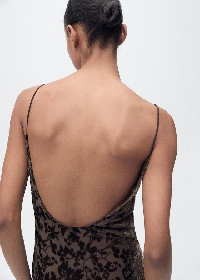 Mango Jaquard-Kleid Mit Blumendessin