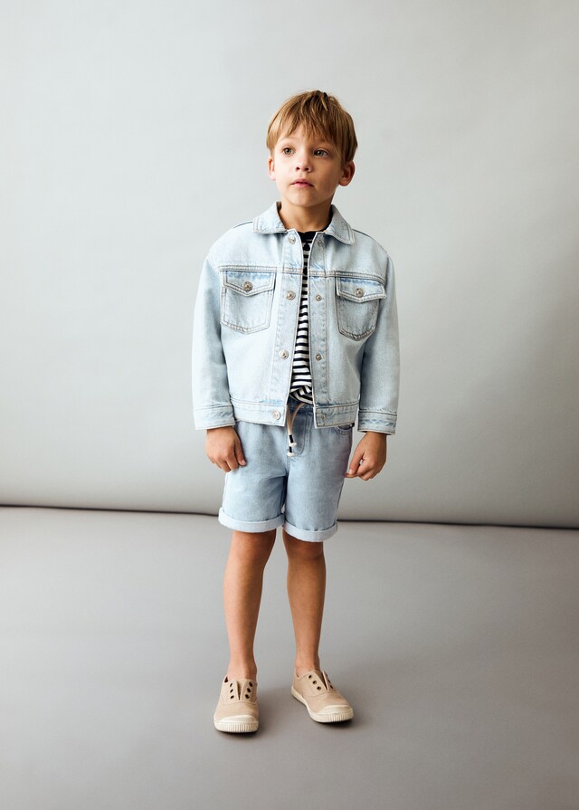 Mango Jeans-Bermudas mit Kordel