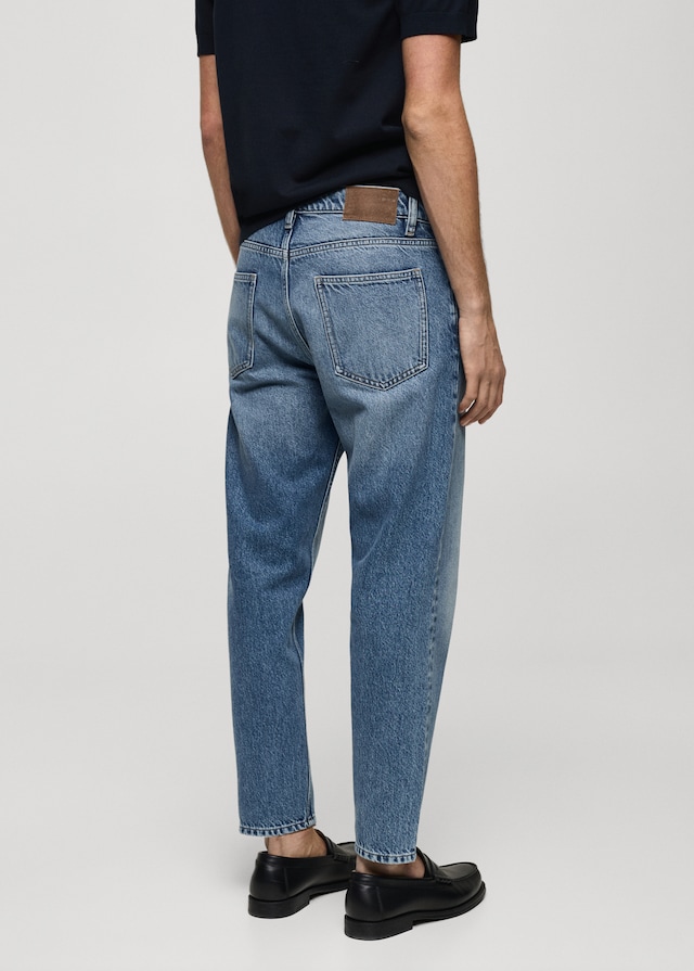 Mango Jeans Cropped Tapered Fit