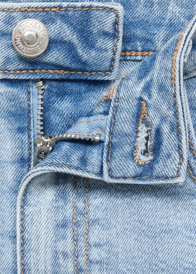 Mango Jeans-Minirock Mit Ausgefranstem Saum