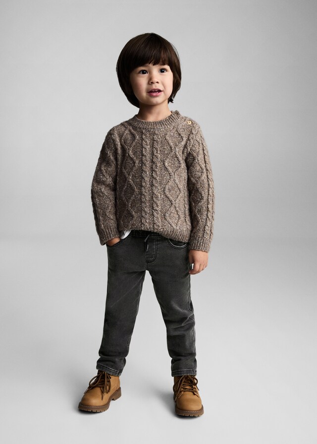 Mango Jeans mit Stretchbund und Kordel