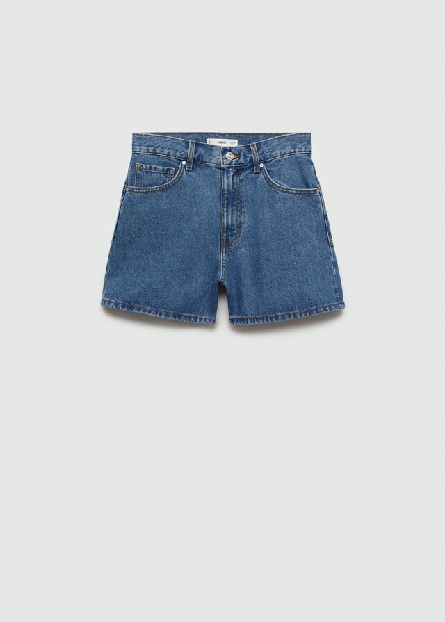 Mango Jeans-Shorts mit hoher Taille