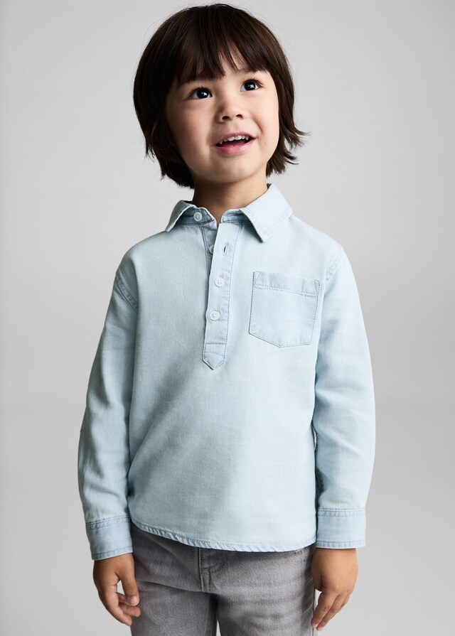 Mango Jeanshemd mit Tasche