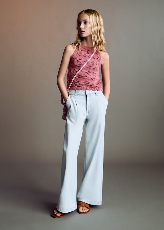 Mango Jeanshose Mit Bundfaltendetail