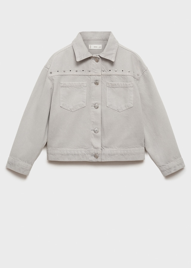 Mango Jeansjacke Mit Nieten