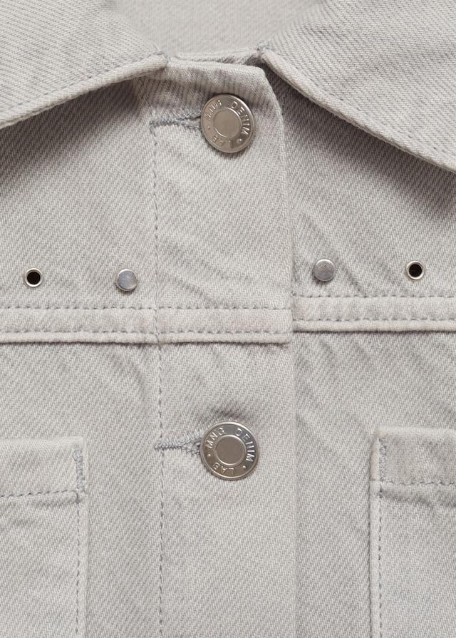 Mango Jeansjacke Mit Nieten
