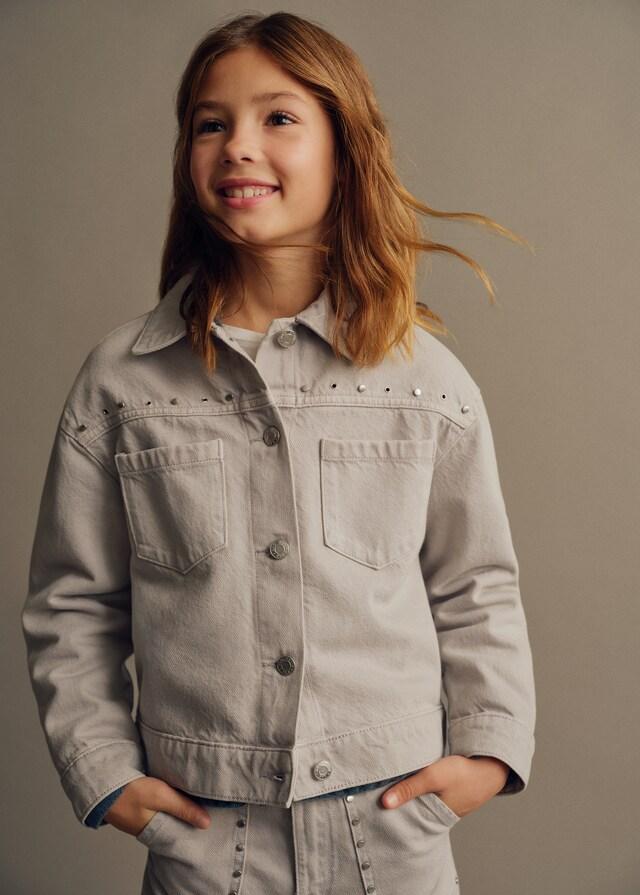 Mango Jeansjacke mit Nieten