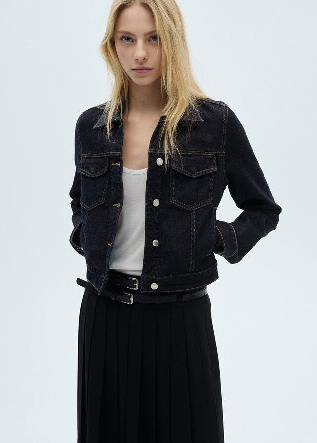 Mango Jeansjacke mit Taschen