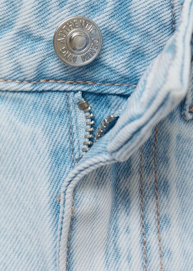 Mango Jeansshorts Mit Zierrissen