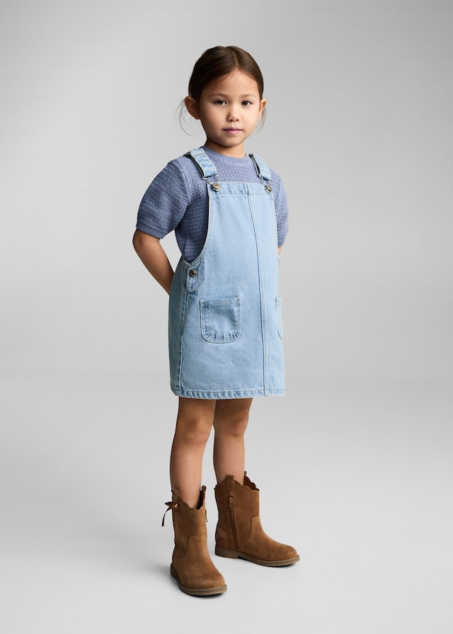 Mango Jersey Baumwolle Strick Mit Kurzen Ärmeln