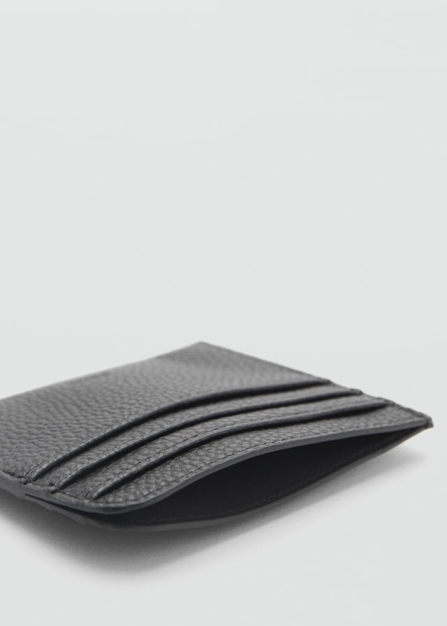 Mango Kartenetui Aus Narbenleder