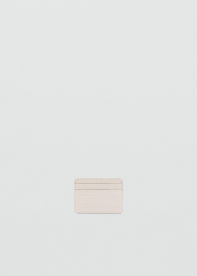 Mango Kartenetui Mit Krokoleder-Effekt