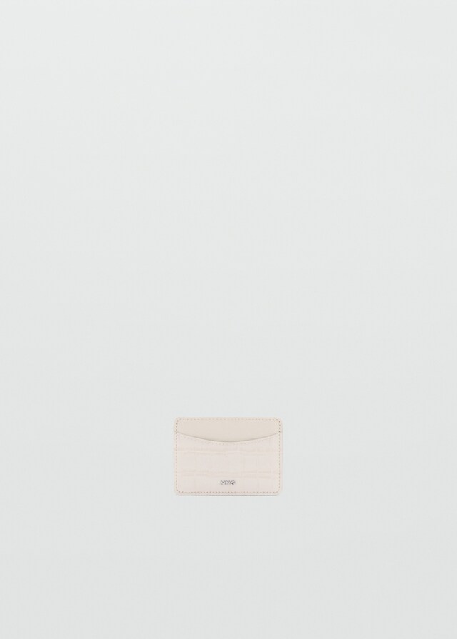 Mango Kartenetui mit Krokoleder-Effekt