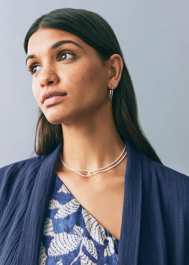 Mango Kimono-Jacke Bambula