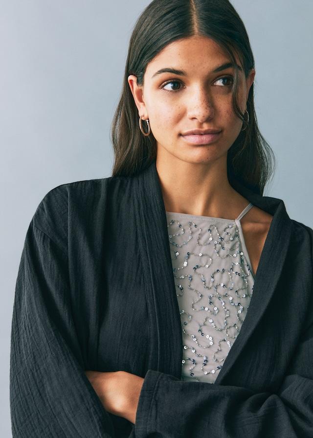 Mango Kimono-Jacke Bambula