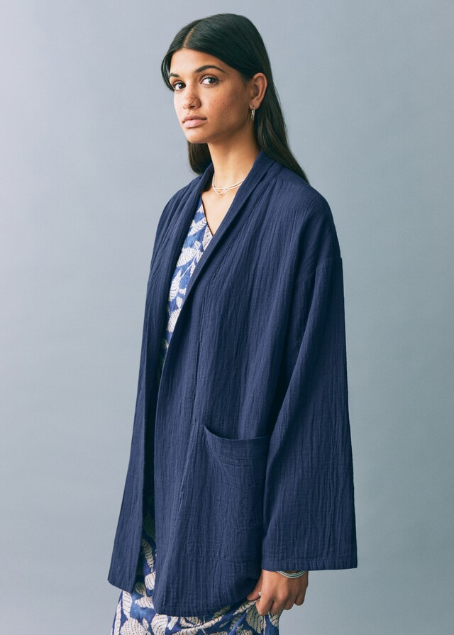 Mango Kimono-Jacke Bambula