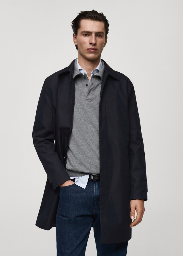 Mango Klassischer wasserabweisender Trenchcoat