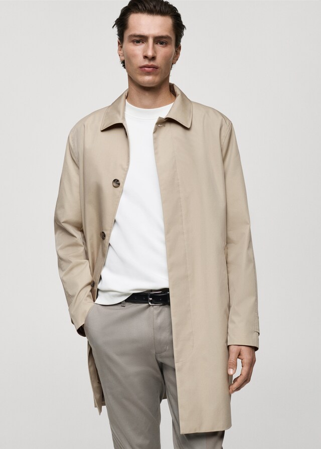 Mango Klassischer wasserabweisender Trenchcoat