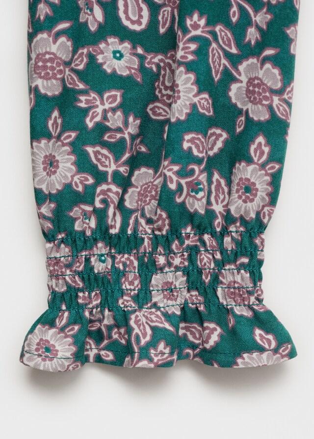 Mango Kleid Mit Buchstaben-Muster Und Raffdetails