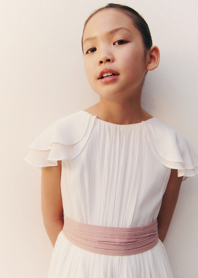 Mango Kleid mit Crinkle-Textur