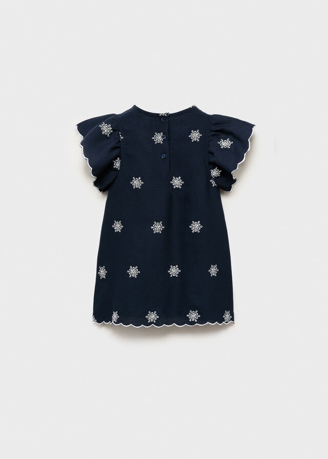 Mango Kleid Mit Gestickten Details