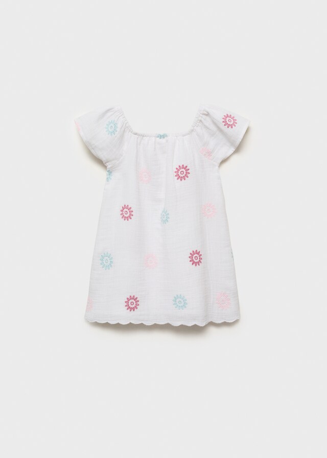 Mango Kleid Mit Gestickten Details