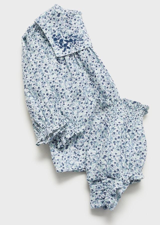 Mango Kleid Und Höschen Aus Baumwolle Mit Rüschen