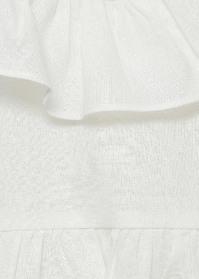 Mango Kleid Und Höschen Aus Leinen Mit Schleife