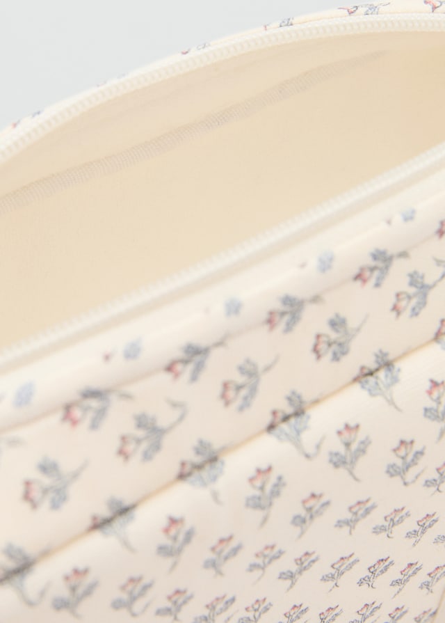 Mango Kosmetiktasche Mit Blumenmuster