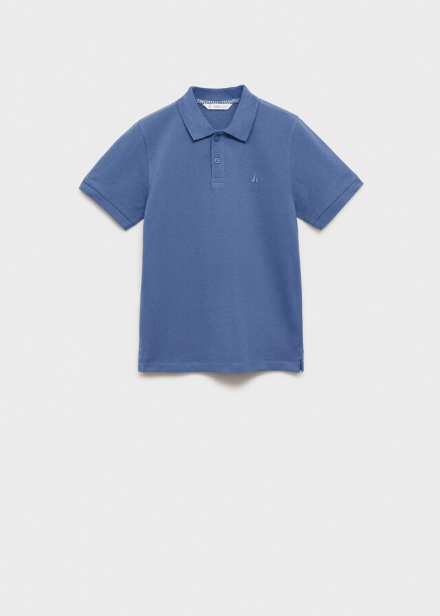 Mango Kurzarm-Poloshirt aus Baumwolle