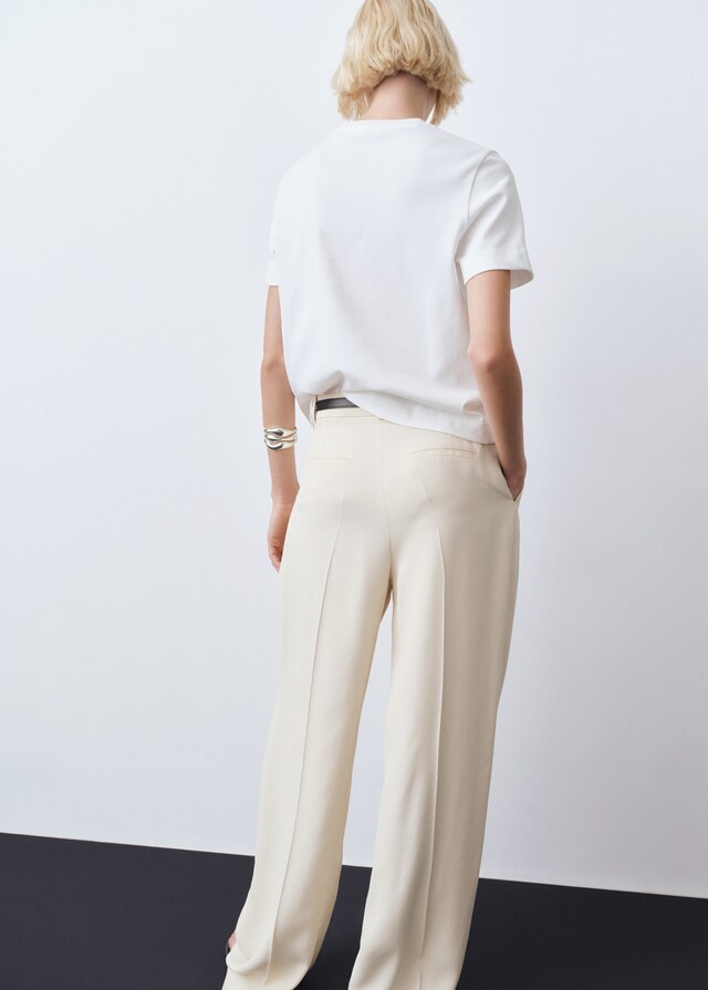 Mango Kurzärmliges Baumwoll-T-Shirt