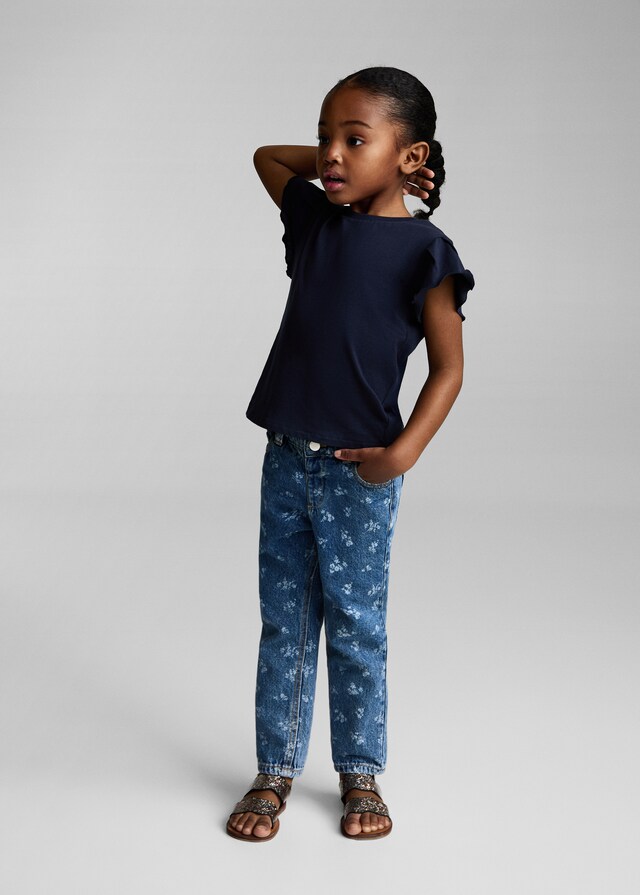 Mango Kurzärmliges Baumwoll-T-Shirt