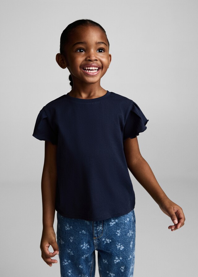 Mango Kurzärmliges Baumwoll-T-Shirt