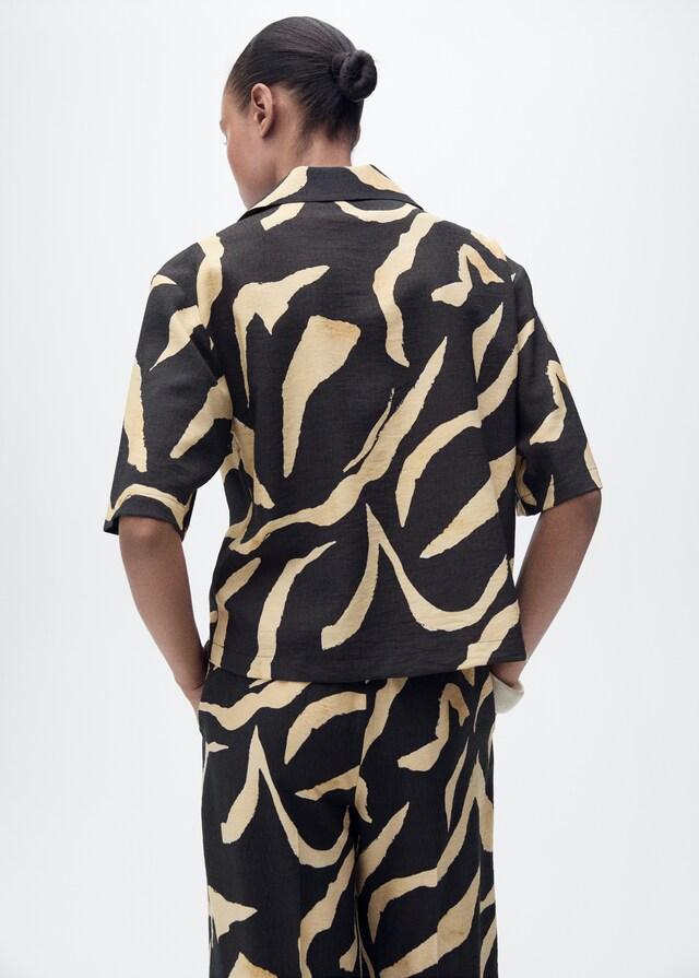 Mango Kurzärmliges Printhemd