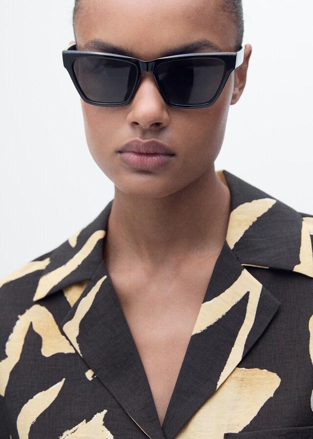 Mango Kurzärmliges Printhemd