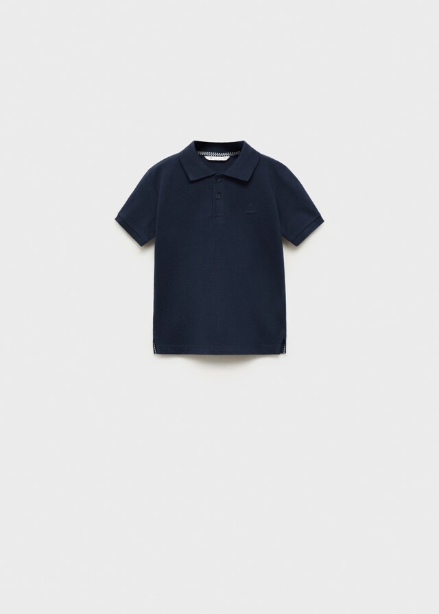 Mango Kurzärmliges Strick-Poloshirt