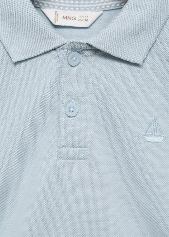 Mango Kurzärmliges Strick-Poloshirt