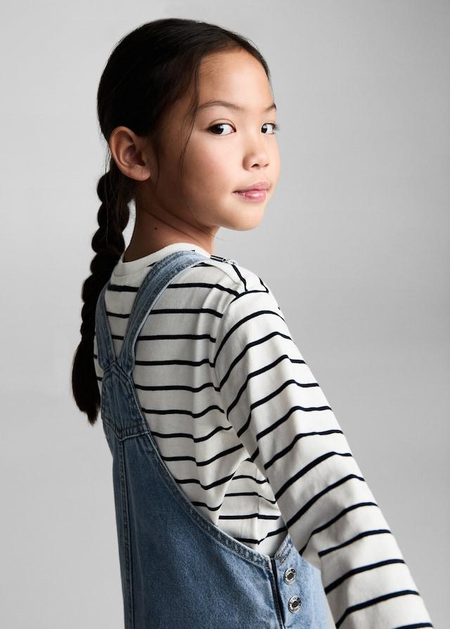 Mango Kurzer Jeans-Latzrock