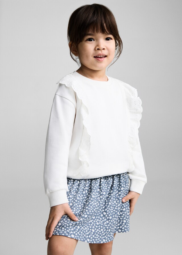 Mango Kurzer Rock mit Raffdetails