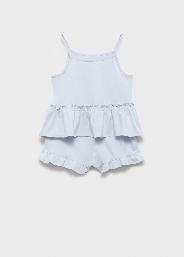 Mango Kurzer Rüschen-Pyjama